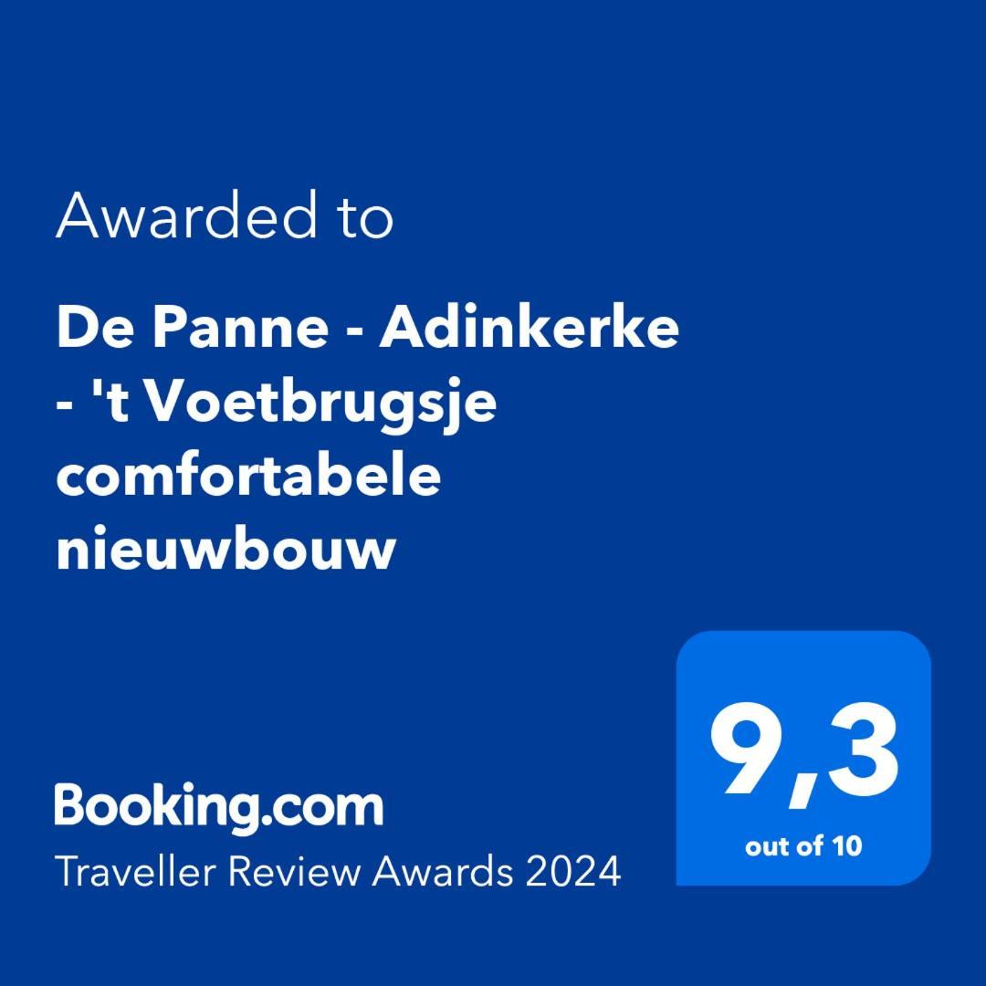De Panne - Adinkerke - 'T Voetbrugsje Comfortabele Nieuwbouw Exterior photo